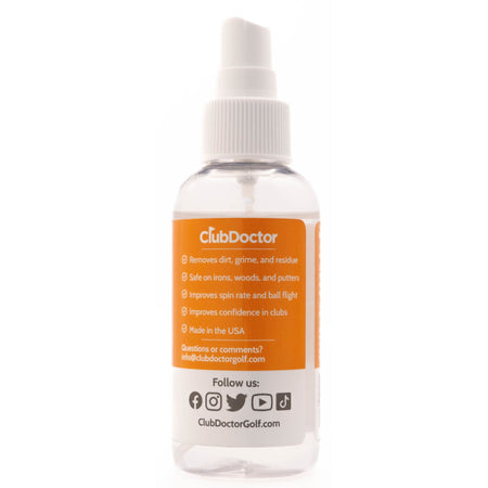 club doctor golf club cleaner bottle side