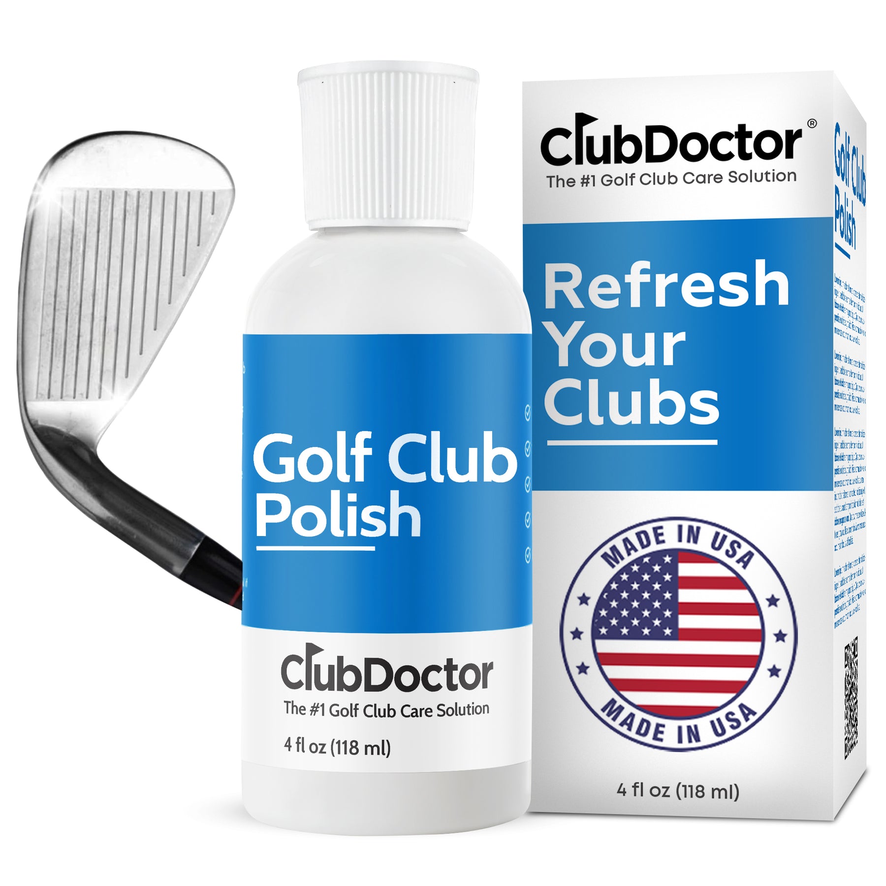 Club Doctor golf club polish for restoring shine to irons and wedges