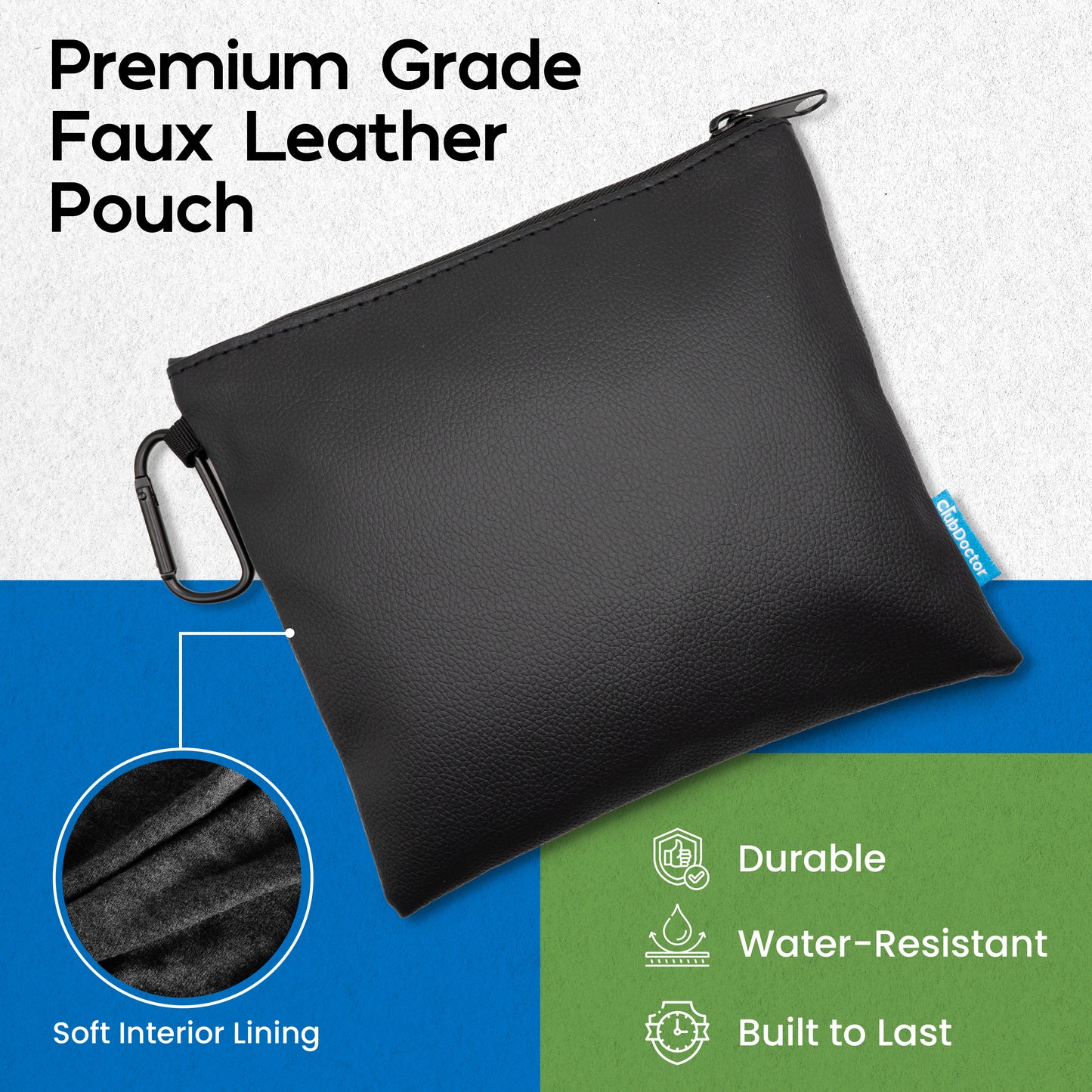 Zippered Storage Pouch - Club Doctor Golf