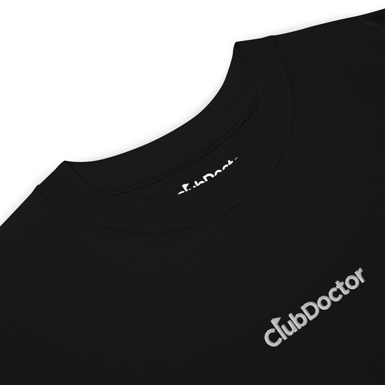 Club Doctor Embroidered Logo Tee - Black